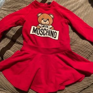 Moschino Teddy Logo Dress.